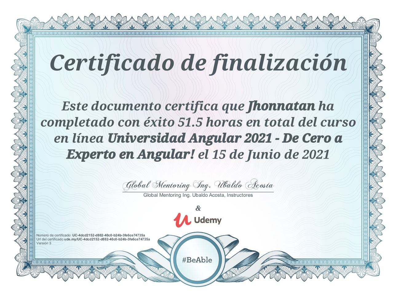 Certificación Angular